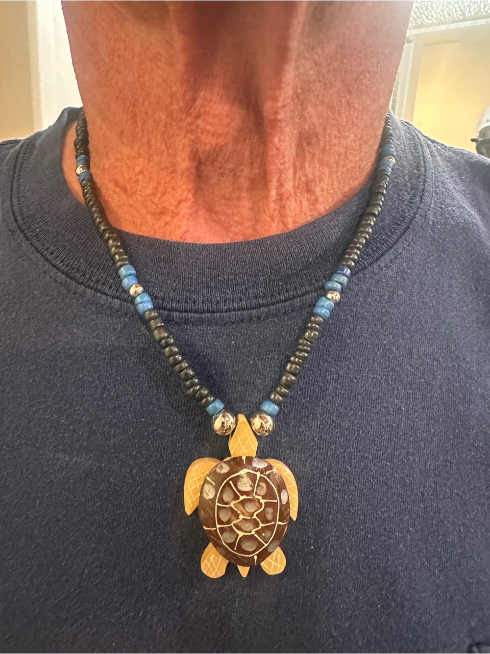 NEW Sea Turtle Necklace with Hawaiian Aloha Bracelet Set - Picture 8 of 8